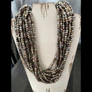 Vintage 12 Strand Bead Necklace
